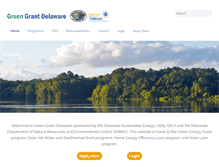 Tablet Screenshot of greengrantdelaware.com